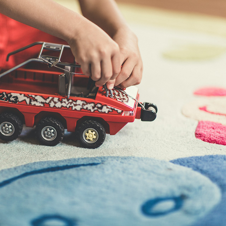 Creche carpet cleaning with child-safe products